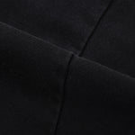 Black Washed Cotton Ripped Sweatshirt