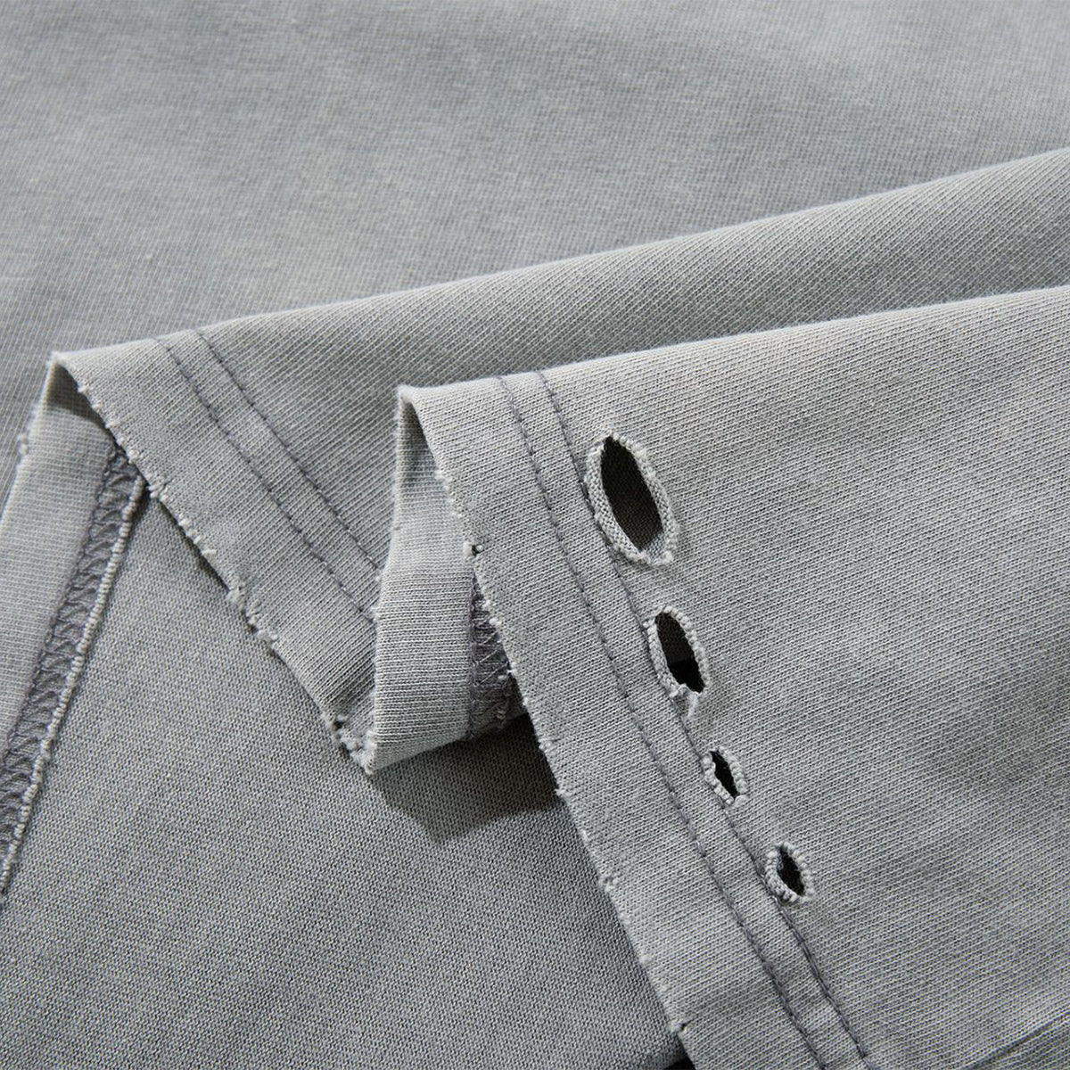 Vintage Washed Distressed Crewneck Short Sleeve Casual Tee