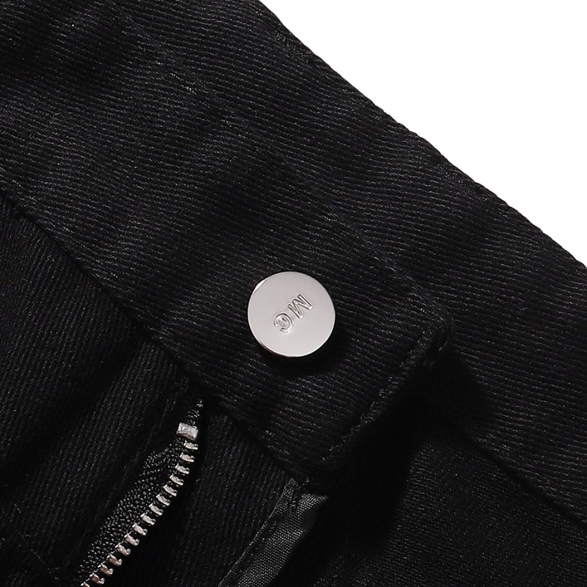 Contrast Stitch Utility Denim Shorts