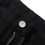 Contrast Stitch Utility Denim Shorts
