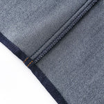 Short-Sleeve Belted Denim Knee-Length Shirtdress