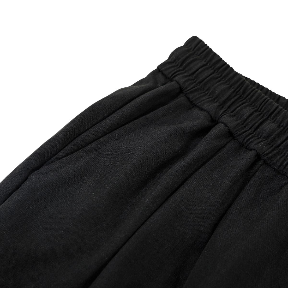 Relaxed Drawstring Wide Leg Casual Trousers