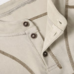 Button Shoulder Detail Vintage Washed Short Sleeve Tee