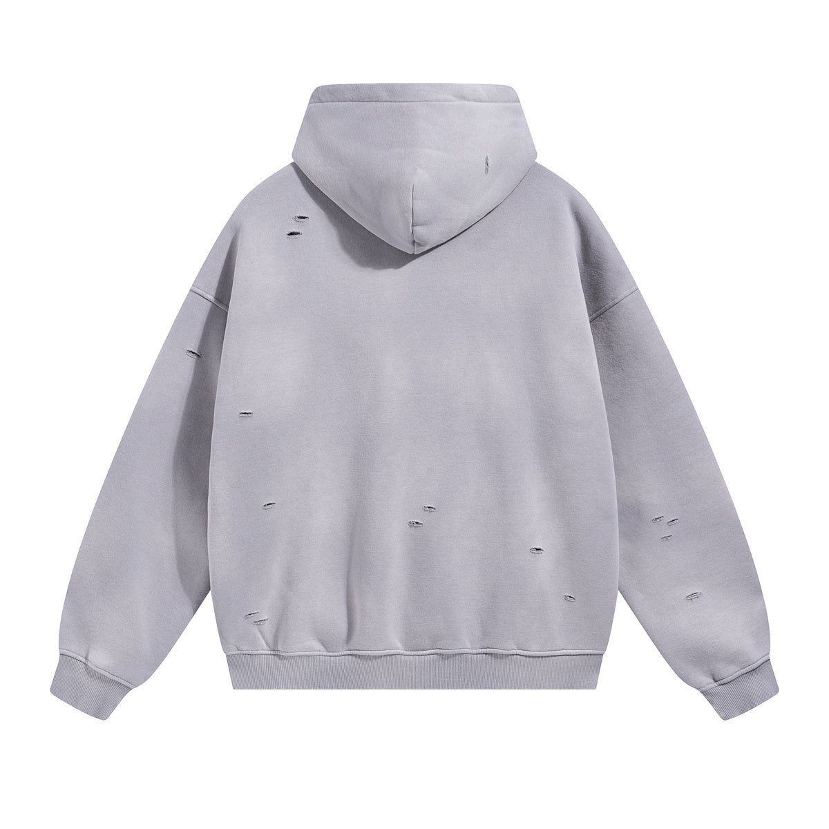 Rips Soft Fleece Lined Distressed Pullover Hoodie