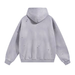 Rips Soft Fleece Lined Distressed Pullover Hoodie