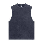 Distressed Raw Edge Sleeveless Tee 8oz-INNBLAC Fashion Apparel