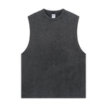 Distressed Raw Edge Sleeveless Tee 8oz-INNBLAC Fashion Apparel
