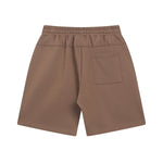 Pantalones cortos de patchwork de color liso