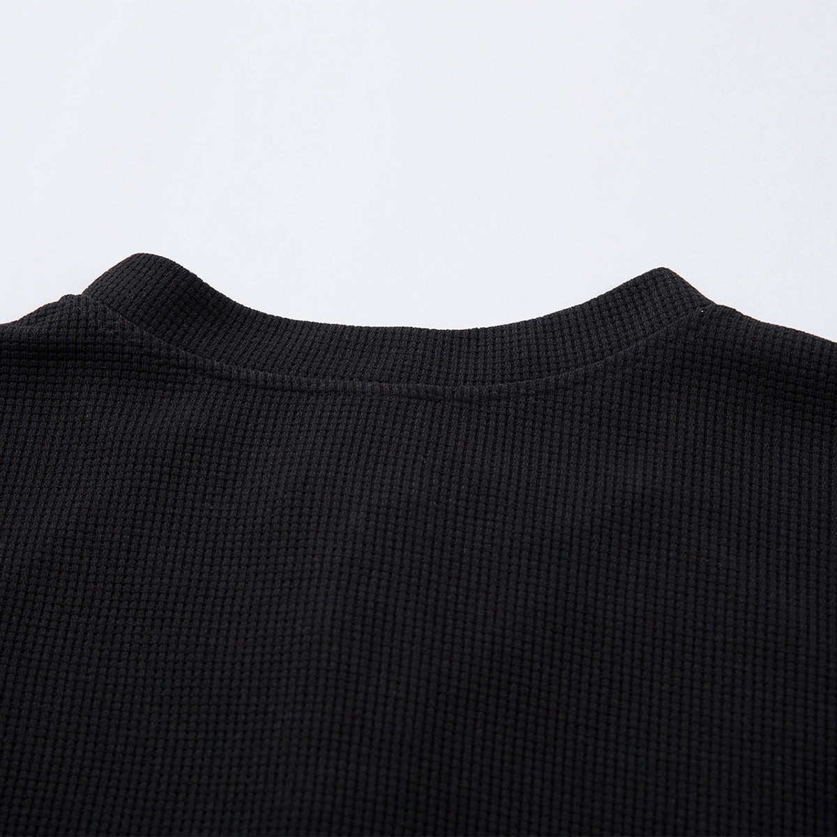 Vintage Waffle Knit Deconstructed Slim Crew Tee