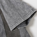 Patchwork Vintage Washed Short Sleeve Cotton Tee