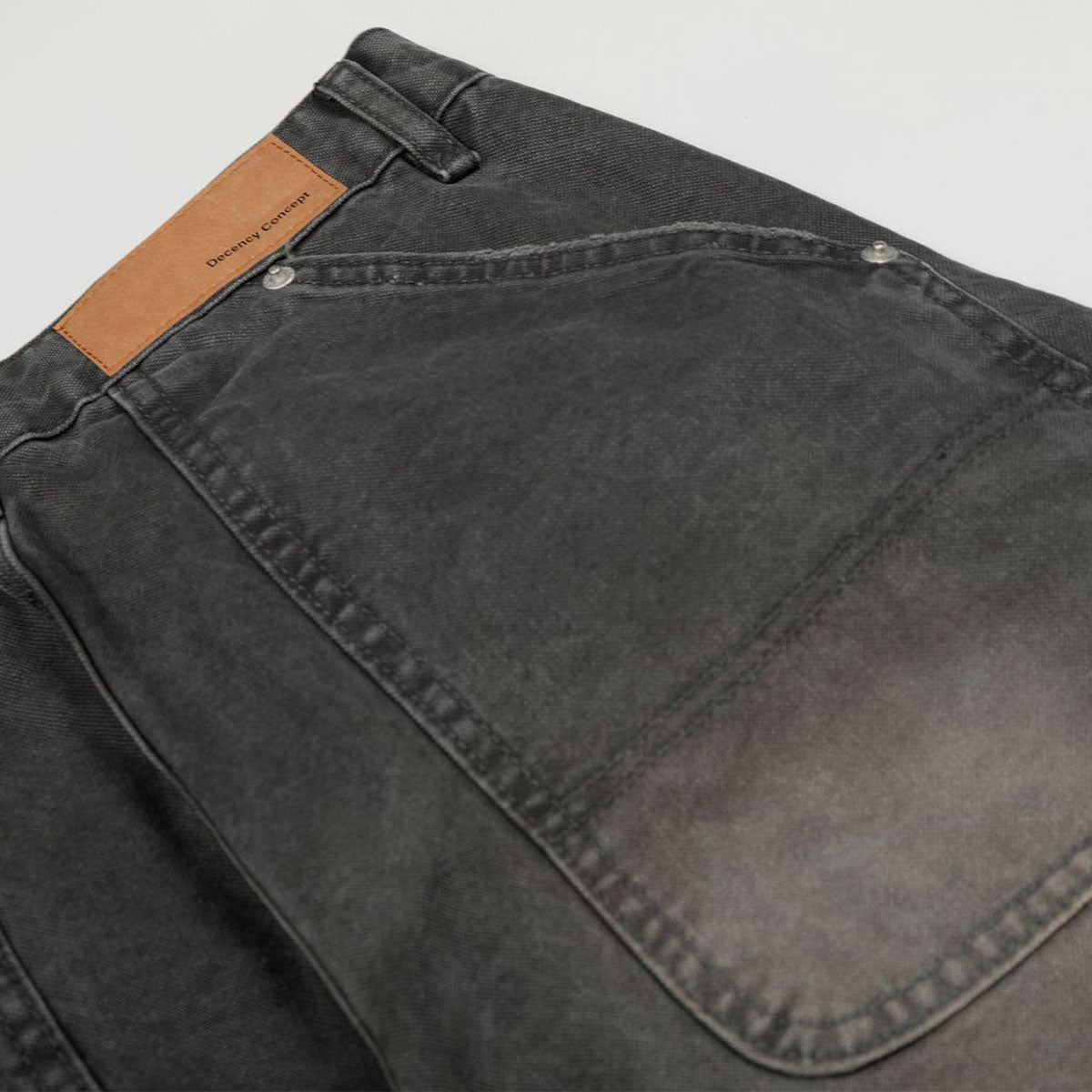 Unique Distressed Oversized Black Cargo Jeans