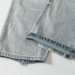 Vintage Light Wash Distressed Straight Leg Relaxed Jeans