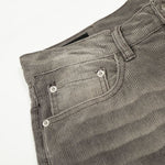 Faded Grey Vintage Wash Wide-Leg Jeans
