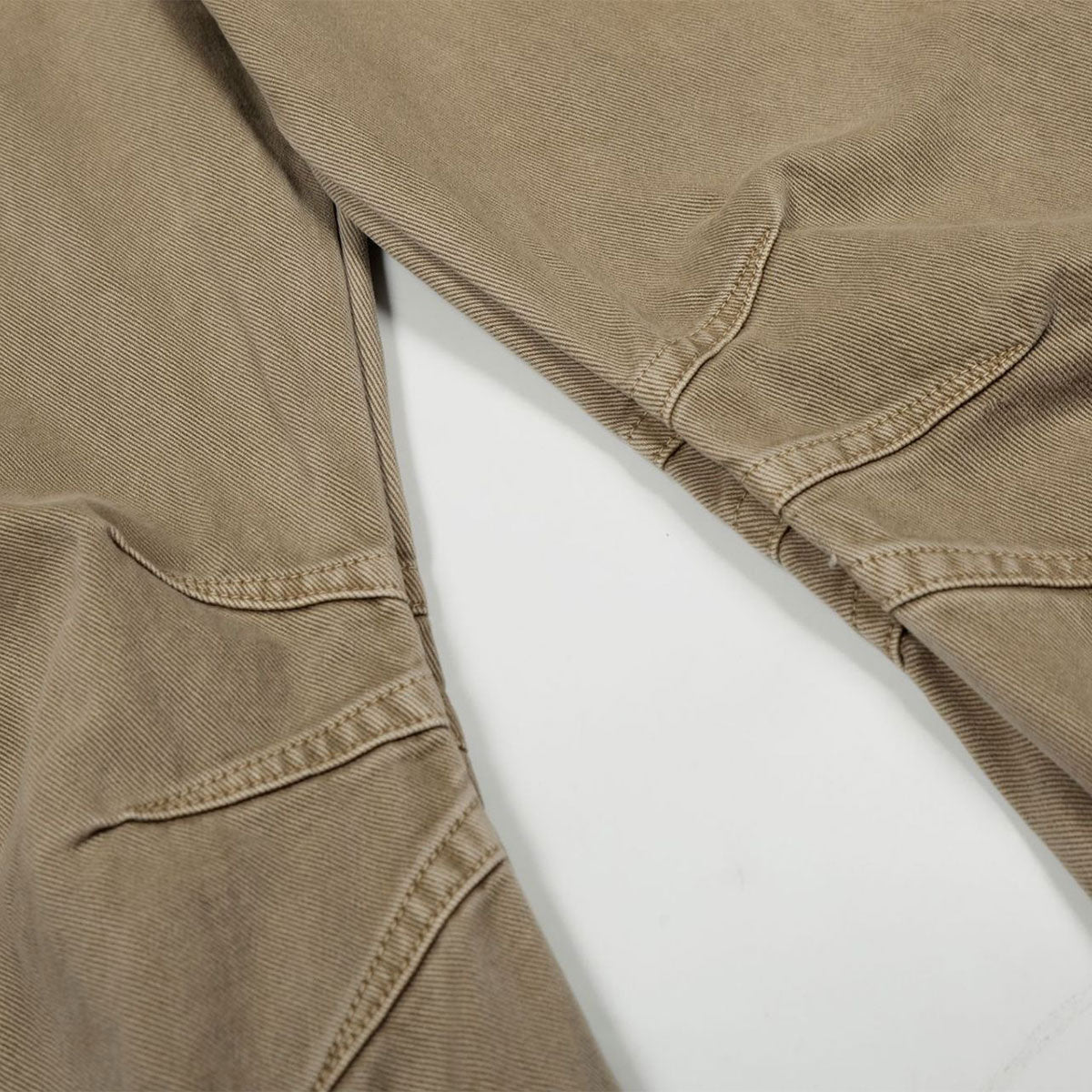 Adjustable Cuffs High Waist Wide Leg Beige Cargos