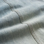 High Street Wide Leg Deconstructed Vintage Washed Loose Jeans