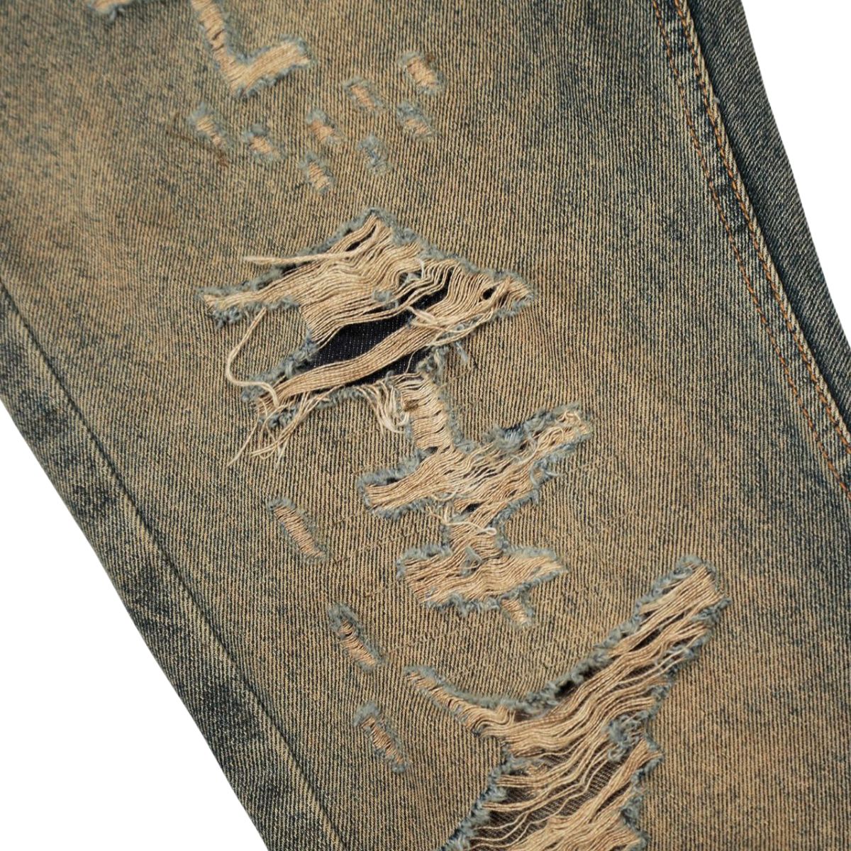 Smoke Rise Relaxed Fit Dirty Wash Ripped Jeans