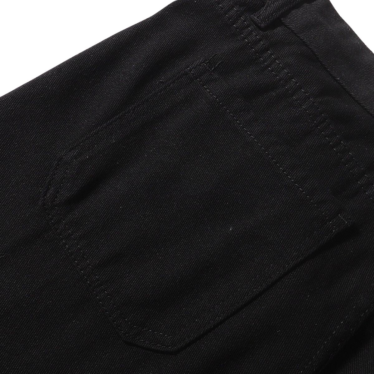 Contrast Stitch Utility Denim Shorts