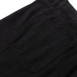 Contrast Stitch Utility Denim Shorts