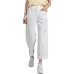 Risen Jeans Straight-Leg Washed Ankle Jeans