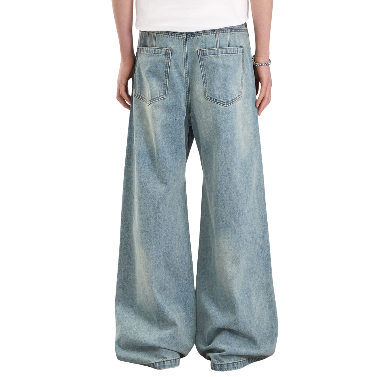 Streetwear Relaxed Straight-Leg Workwear Jeans