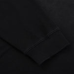 Black Washed Cotton Ripped Sweatshirt