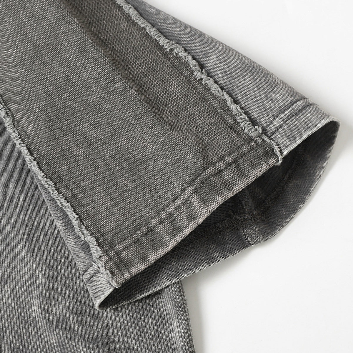 Vintage Washed Patchwork Short Sleeve Chest Pocket Tee