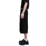 Raw Loose Straight-Leg Bermuda Washed Denim Shorts