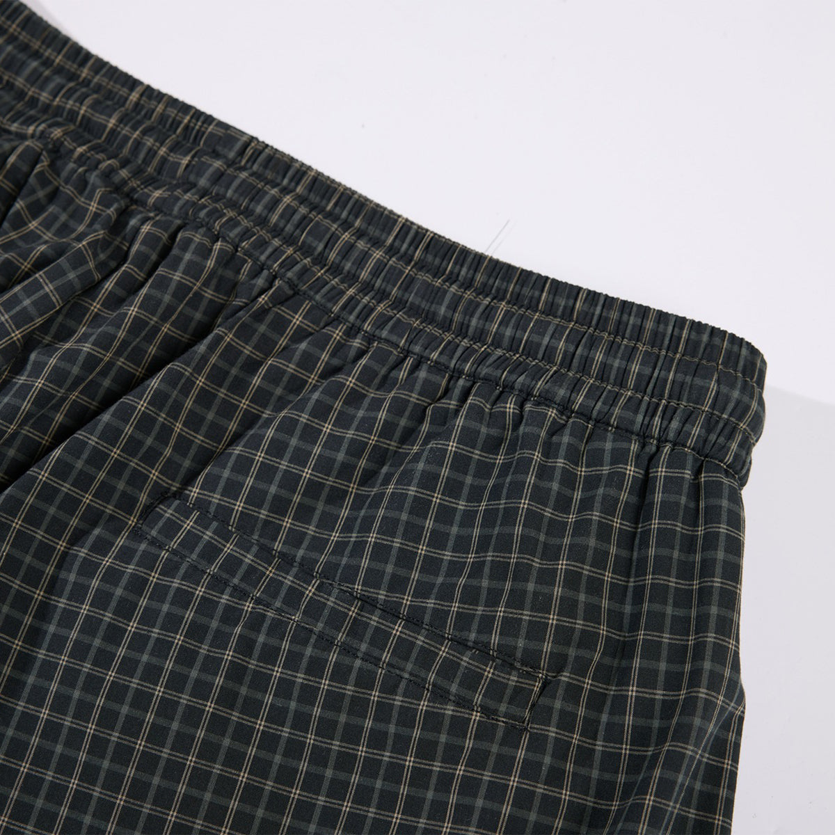 Vintage Plaid Wide Leg Relaxed Drawstring Pants