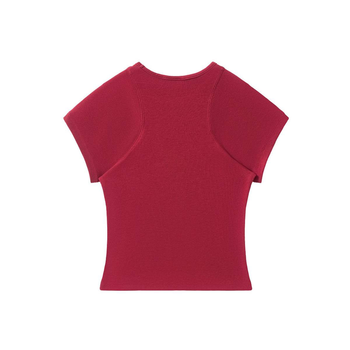 Academia Style Soft Daily Wear Stretch Tee
