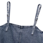 Adjustable Straps A-Line Denim Slip Dress
