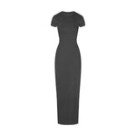 Vintage Wash Ribbed Tee Maxi Dress