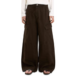 Vintage Baggy Paneled Straight-Leg Cargo Pants