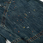 Paint Splatter American High Street Wide Denim