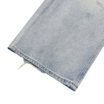 Vintage Light Wash Wide Leg High Street Casual Denim
