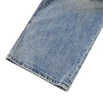 Blue Distressed Loose Fit High Street Vintage Jeans