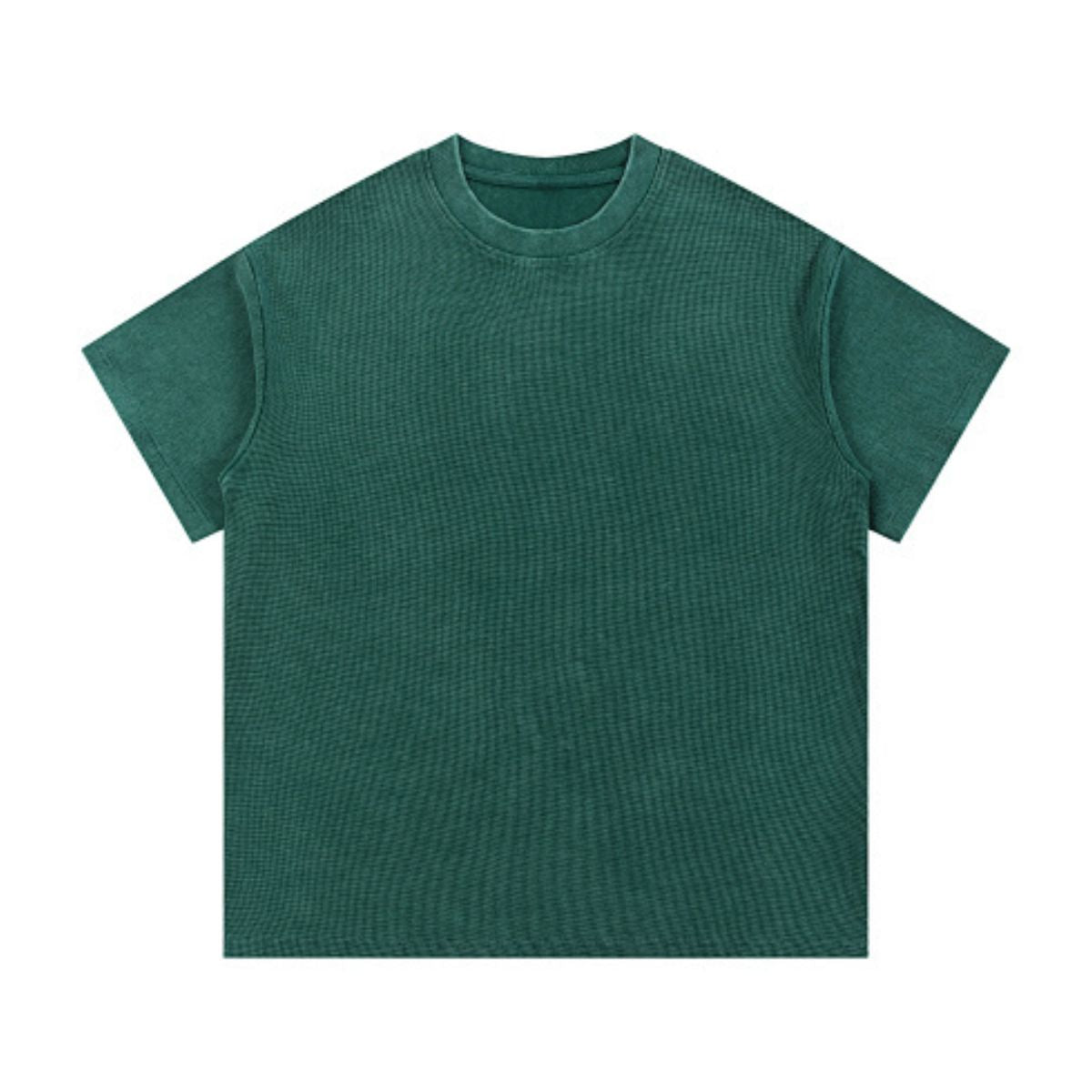 340G Vintage Wash Waffle Knit Relaxed Fit T-Shirt