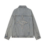 Raw Edge Star Denim Trucker Jacket
