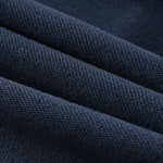 Contrast-Strap Sleeves Cotton Sweatshirt