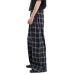Vintage Hip-Hop Plaid High-Street Baggy Wide-Leg Trousers
