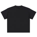 Relaxed Fit Boxy Solid Color Minimal Tee