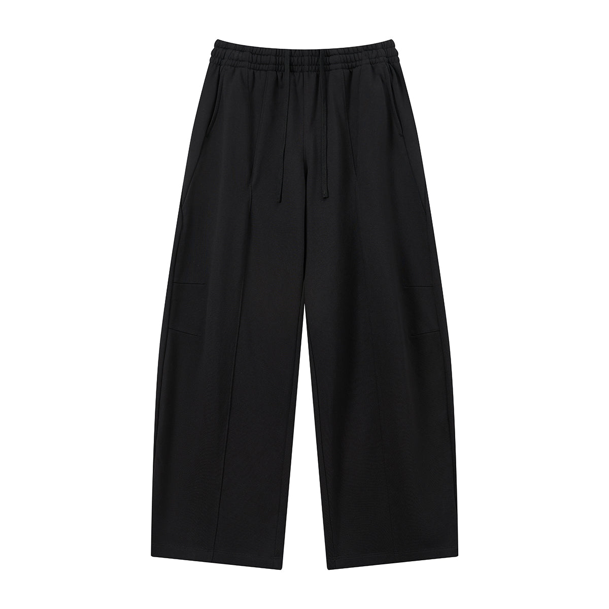 Minimalist Wide-Leg Elastic Waist Pants