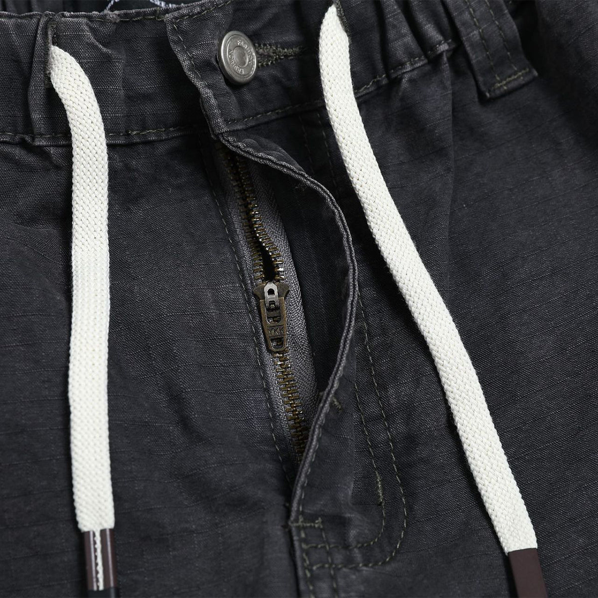 Washed Solid Deconstructed Relaxed Stretch Cargo Pants