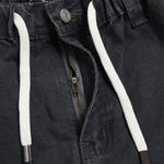 Washed Solid Deconstructed Relaxed Stretch Cargo Pants