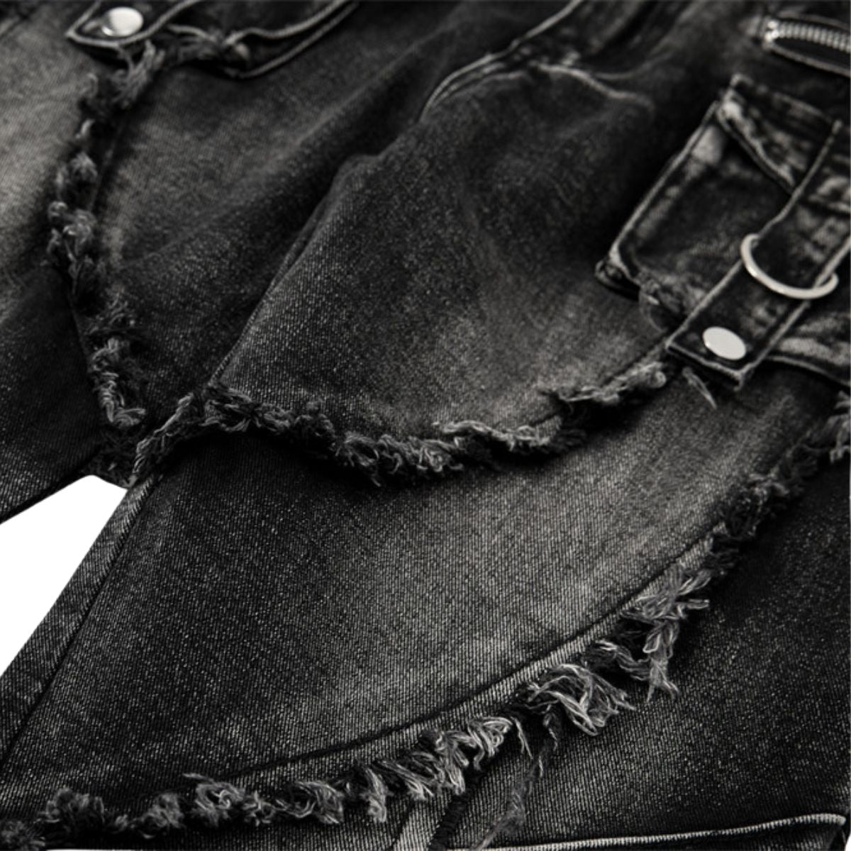 Smoke Rise Y2K Raw Edge Bootcut Jeans