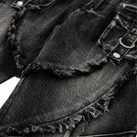 Smoke Rise Y2K Raw Edge Bootcut Jeans