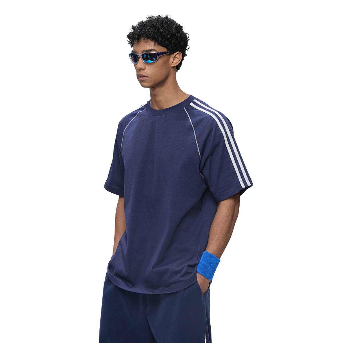Heavyweight Cotton Colorblock Streetwear T-Shirt