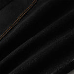 High Street Vintage Washed Raw Denim Wide Leg Curved Jeans