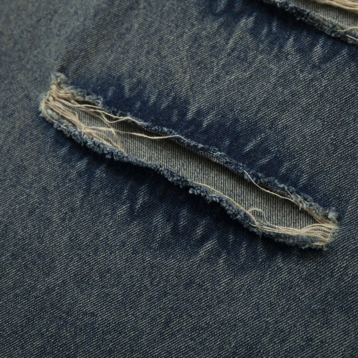 Smoke Rise Camouflage Patchwork Ripped Jeans