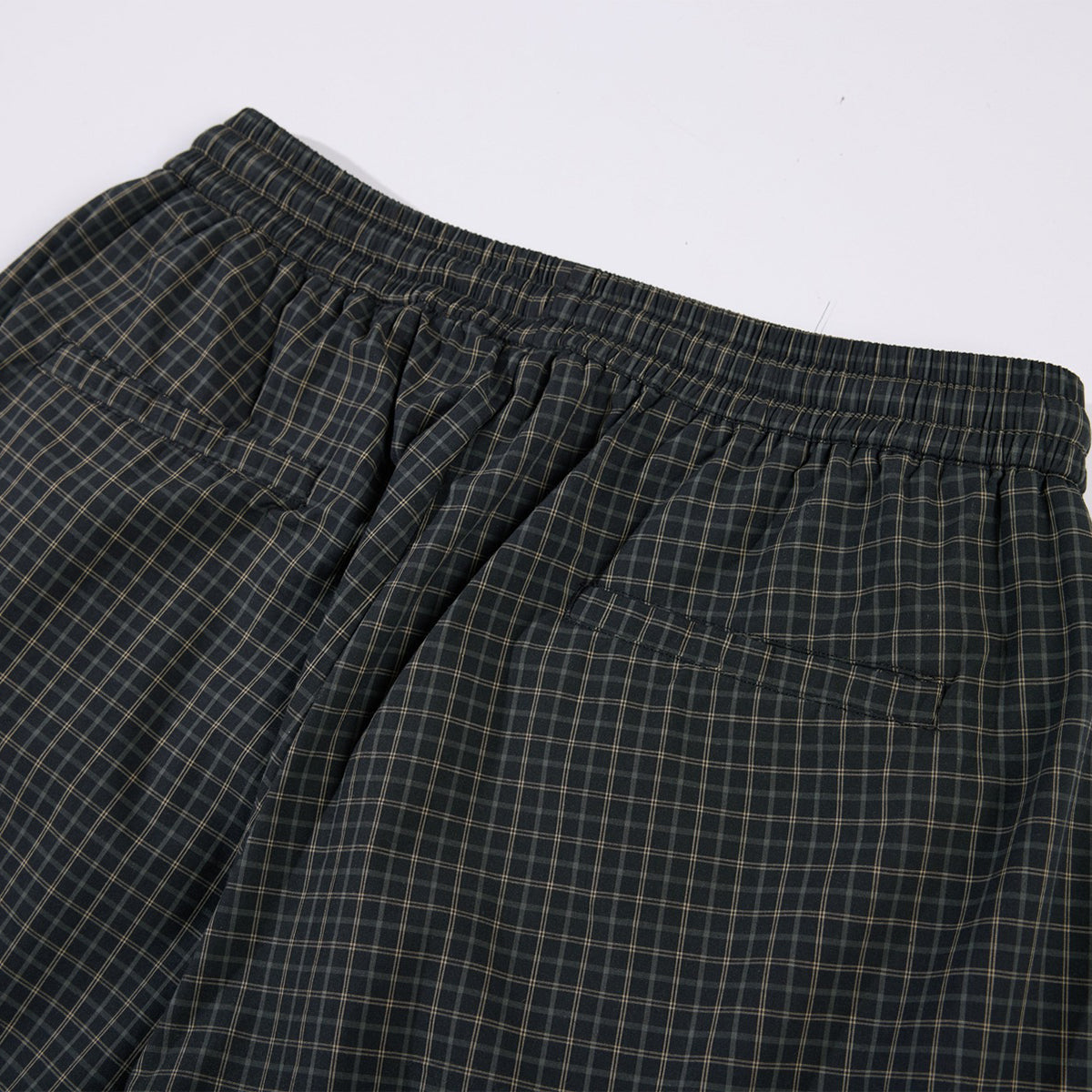 Vintage Plaid Wide Leg Relaxed Drawstring Pants