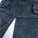 Washed Corduroy Deconstructed Relaxed Cargo Pants